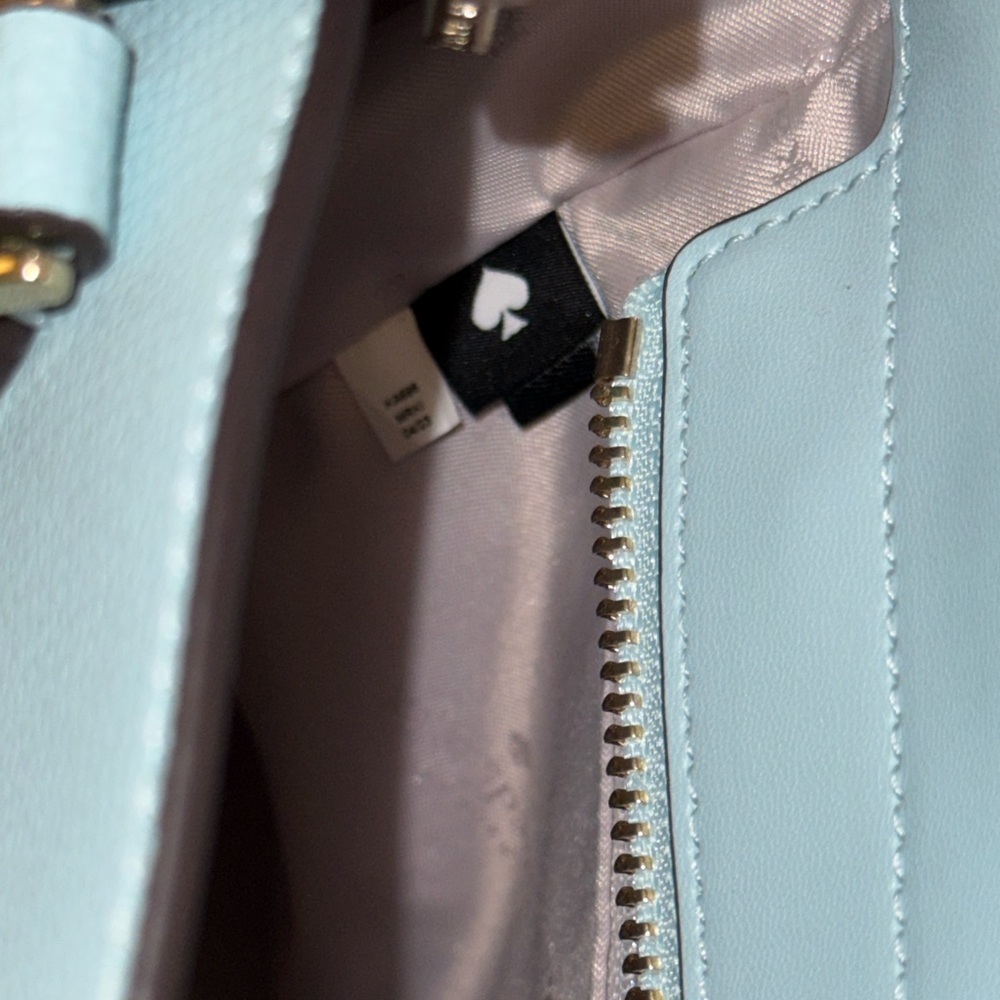 Kate Spade Kristi satchel in dewy blue Saffiano leather - Picture 6 of 7